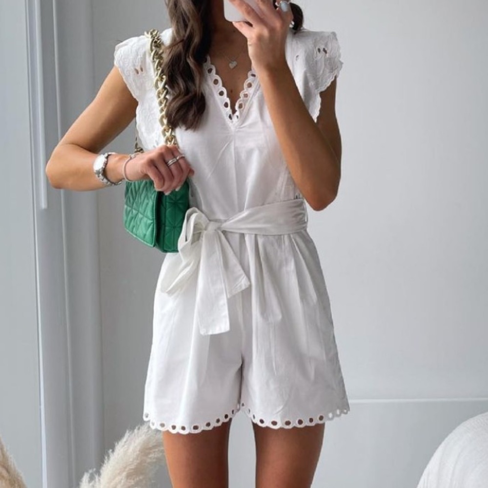 Zara Embroidered Jumpsuit
